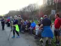  Wanderer bei der 3. Labestelle 