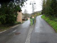 Blick auf die Wanderstrecke bei der 2. Streckenteilung in Buchberg 