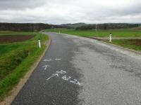  Blick auf die 3. Streckenteilung (20/42 km) 