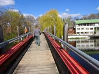  berquerung des Kampfluss auf dem Dungl-Steg 