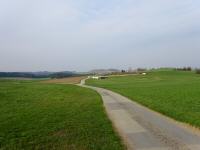 Blick auf die Wanderstrecke auf der Hochebene 