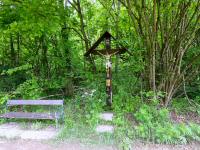 schnes Wegkreuz in Gedenken an ein tdliches Bergwerksunglck