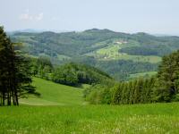 schner Fernblick zum Fuchshof und zum Kledinghof 