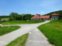 Blick zur Streckenzusammenfhrung mit der 22 km Strecke bei der L110 