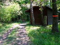 Wanderroute durch das groe Waldgebiet des Eichbergs