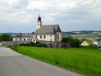  Blick zur Kath. Pfarrkirche Ollersbach Mari Himmelfahrt 