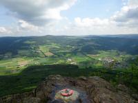 sehr schner Fernblick nach Laimbach am Ostrong 