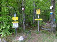  Infotafel und Wegweiser auf dem Groen Peilstein 