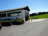 Blick zur Gertehalle mit der K+L beim Schferhof Nr. 9 