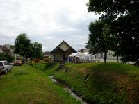 Blick zum Gemeindezentrum Glaubendorf - Start-/Zielraum 