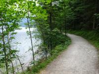 Blick auf die Wanderstrecke entlang des Altausseer See 