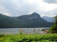 schner Blick ber den Altausseer See auf den Tressenstein und weiter zum Zinken 
