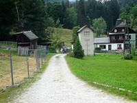 Blick auf die Wanderstrecke bei der Gehftguppe Scheiben 