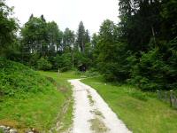 Blick auf die Wanderstrecke bei der Gehftgruppe Tanner 