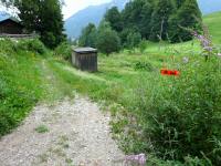 Blick auf die Wanderstrecke 