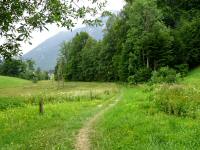 Blick auf die Wanderstrecke 