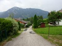 Blick auf die Wanderstrecke in der Randsiedlung von Bad Aussee 