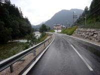 Wanderroute kurz auf der Koppentalstrae zum Bahnhof Bad Aussee