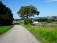  Blick auf die Wanderstrecke bei der A1 