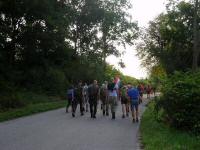 Blick auf die Wanderstrecke noch im TPL-Gelnde 