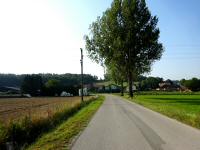  Wanderroute auf der L2208 Richtung Watzendorf 