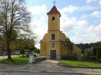 Blick zur Kath. Filialkirche hl. Maria Magdalena in Kammern 