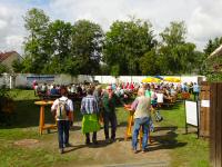 Teilnehmer im Pfarrgarten Hadersdorf - Zielraum 