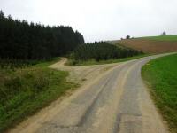 Blick auf die Wanderstrecke bei der Streckenzusammenfhrung (10/20 km)  