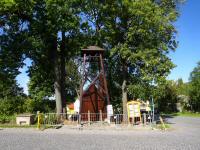  Blick zum Glockenturm in Limpfings 