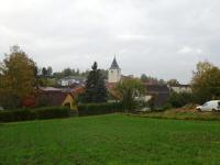 nochmals der Blick zur Kath. Pfarrkirche Rappottenstein 