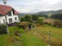 Blick auf die Wanderstrecke in der Siedlung Ritterkamp