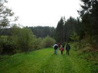  Blick auf die Wanderstrecke entlang des "Kleinen Kamp" 