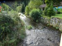 Blick auf den Kleinen Kamp von der Brcke in Hammer