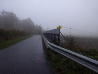 Blick auf die Wanderstrecke bei der berquerung der Horner Bundestrae (B4) 