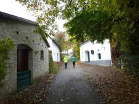 Blick auf die Wanderstrecke durch die Kellergasse "Oberer Weg" in Maissau 