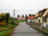 Blick auf die Wanderstrecke in der Hopfengasse in Maissau 