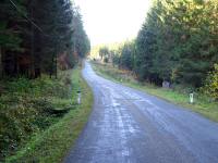 Wanderroute auf der Landstrae Richtung Joachimstal 