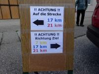  wichtige Infotafel fr die Wanderer - Streckenteilung 