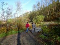  Blick auf die Wanderstrecke bei der Loisbachbrcke 