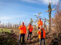 die Wandergruppe Lichtenwrth beim Neuberg-Kreuz 