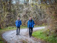  bekannte Wanderer auf der alten Mittelberger Strae 