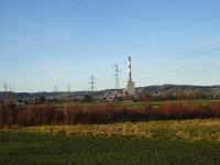 nochmals ein Fernblick zum Kraftwerk Korneuburg 