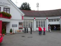 Blick zum Start-/Zielgebude dem FF-Haus Mauerbach