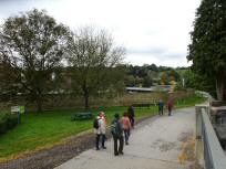 Wanderroute auf dem Friedhofweg entlang der Kartause