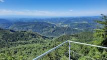 die herrliche Fernsicht von dem Plateau