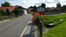 Blick auf die Wanderstrecke entlang der L59 in Altwaidhofen 