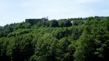  Blick zur Burgruine Mollenburg 