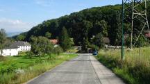  Blick auf die Wanderroute auf der L6146 in Strblitz 