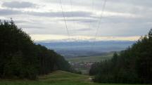 sehr schner Fernblick zu den Voralpen mit  dem tscher 