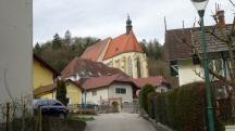 Blick zur (Wehrkirche) Kath. Pfarrkirche hl. Stephanus 